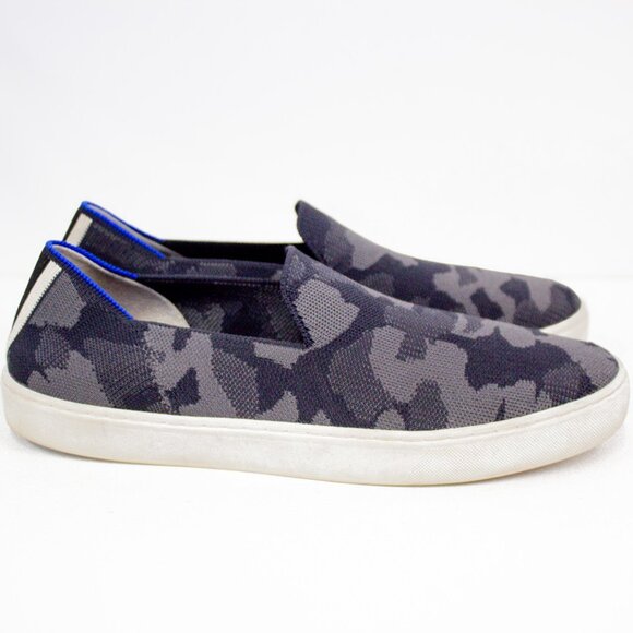 ROTHY’S Original Slip On Sneaker Grey Camo Comfort Shoes Women's Size 11.5 - Picture 3 of 13